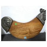 METAL & WOOD CHICKEN WALL HANGING METAL & WOOD CHICKEN WALL HANGING