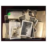 COLLECTIN ORIGINAL WWII PHOTOS & 1942 NEWSPAPER