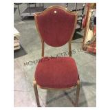 BANQUET CHAIRS RED &  TAN 72 X THE MONEY