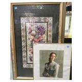 FRAMED & MATTED , SIGNED JENNIFER JONES PRINT, FRAMED & MATTED , SIGNED JENNIFER JONES PRINT,