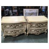 PAIR OF ROMWEBER 2 DRAWER NIGHTSTANDS LOCAL PAIR OF ROMWEBER 2 DRAWER NIGHTSTANDS LOCAL