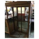 FRONT LOADER GLASS DISPLAY CABINET, MISSING DOOR