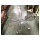 LUCITE TABLE BASE,NO TOP