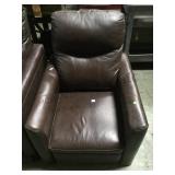 LEATHER RECLINING CHAIR , MISSING FEET