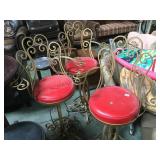 3 METAL BASED BARSTOOLS 3 METAL BASED BARSTOOLS