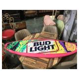 PLASTIC "BUD LIGHT BEER" SURF BOARD