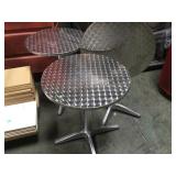 BRUSHED STEEL FOLDING TABLES BRUSHED STEEL FOLDING TABLES