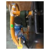 ORANGE METAL SAFE MOVING CART ORANGE METAL SAFE MOVING CART