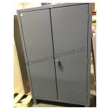 HEAVY DUTY EDSAL PARTS CABINET  WITH SHELVING