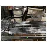 MIDDLE SHELF LOT OF CHROME METAL HANGERS MIDDLE SHELF LOT OF CHROME METAL HANGERS