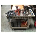 CART OF JACKSTANDS & MORE CART OF JACKSTANDS & MORE