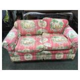 AFRICAN THEMED LOVE SEAT AFRICAN THEMED LOVE SEAT