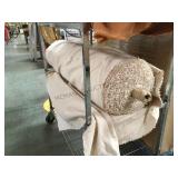 BIG ROLL OF CREAM COLORED FABRIC BIG ROLL OF CREAM COLORED FABRIC