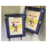 FRAMED VINTAGE MICKEY MOUSE & DONALD DUCK POSTERS FRAMED VINTAGE MICKEY MOUSE & DONALD DUCK POSTERS