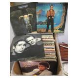 TOTE FULL OF VINYL ALBUMS, 'THRILLER', 'FOOTLOOSE' TOTE FULL OF VINYL ALBUMS, 'THRILLER', 'FOOTLOOSE'