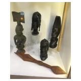 VINTAGE AFRICAN WOOD CARVINGS VINTAGE AFRICAN WOOD CARVINGS