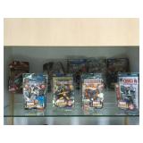 SHELF LOT OF ACTION HERO FIGURES SHELF LOT OF ACTION HERO FIGURES