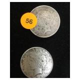 1922-S & 1922 PEACE DOLLARS 1922-S & 1922 PEACE DOLLARS