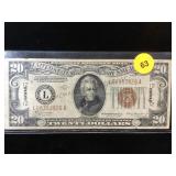 1934 A $20 HAWAII NOTE RARE ! 1934 A $20 HAWAII NOTE RARE !