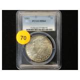 1885 PCGS MS64 MORGAN SILVER DOLLAR 1885 PCGS MS64 MORGAN SILVER DOLLAR