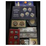 TRAY LOT OF SACAGAWEA'S,COLORIZED QUARTERS TRAY LOT OF SACAGAWEA'S,COLORIZED QUARTERS