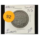 1874 MEXICO 50 CENTAVOS 1874 MEXICO 50 CENTAVOS