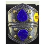 HUGE LAPIS LAZULI DOUBLE CUFF BRACELET HUGE LAPIS LAZULI DOUBLE CUFF BRACELET