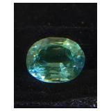 5.85 CT FACETED CEYLON GREEN SAPPHHIRE 5.85 CT FACETED CEYLON GREEN SAPPHHIRE