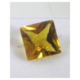3 CT FACETED BRAZILIAN CITRINE PRINCESS CUT 3 CT FACETED BRAZILIAN CITRINE PRINCESS CUT