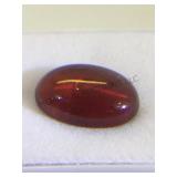 4.75 CT RED-ORANGE GARNET OVAL CABOCHON 4.75 CT RED-ORANGE GARNET OVAL CABOCHON