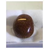 12.50 CT RED SUNSTONE OVAL CABOCHON 12.50 CT RED SUNSTONE OVAL CABOCHON
