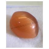 6.80 CT NATURAL ORANGE CATS EYE, OVAL CABOCHON 6.80 CT NATURAL ORANGE CATS EYE, OVAL CABOCHON