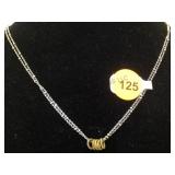 VINTAGE ADJUSTBLE GOLD WASH STERLING NECKLACE VINTAGE ADJUSTBLE GOLD WASH STERLING NECKLACE