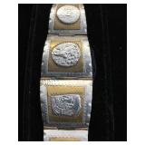 VINTAGE STERLING HINGED CUFF BRACELET VINTAGE STERLING HINGED CUFF BRACELET