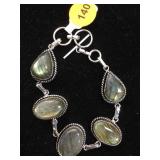 STERLING / BLUE FIRE LABRADORITE BRACELET STERLING / BLUE FIRE LABRADORITE BRACELET