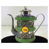 SMALL METAL ORNATE TEAPOT SMALL METAL ORNATE TEAPOT