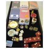 COLLECTION OF CASINO DICE, CARDS & TOKENS COLLECTION OF CASINO DICE, CARDS & TOKENS