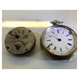 EXHIBITION SWISS KEY WIND POCKET WATCH & UNION EXHIBITION SWISS KEY WIND POCKET WATCH & UNION