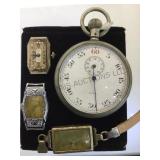 SWISS POCKET WACH & ASSORTED WATCH PARTS SWISS POCKET WACH & ASSORTED WATCH PARTS