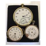 VINTAGE ELGIN POCKET WATCH , A WALTHAM VINTAGE ELGIN POCKET WATCH , A WALTHAM
