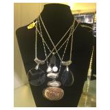 NECK WITH 4 KALIFANO GEMSTONE NECKLACES NECK WITH 4 KALIFANO GEMSTONE NECKLACES