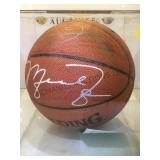 MAGIC JOHNSON & MICHAEL JORDAN AUTOGRAPHED BASKET MAGIC JOHNSON & MICHAEL JORDAN AUTOGRAPHED BASKET