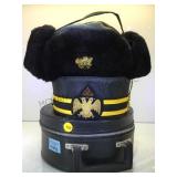 PAIR OF VINTAGE MILITARY HATS PAIR OF VINTAGE MILITARY HATS