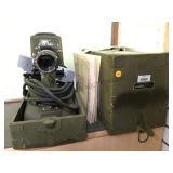 VINTAGE MILITARY PROJECTOR PH-222-C & STILL VINTAGE MILITARY PROJECTOR PH-222-C & STILL