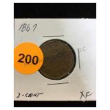 1867 2 CENT PIECE 1867 2 CENT PIECE
