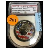 2009 PRESIDENT OBAMA COMMEMORATIVE COIN 2009 PRESIDENT OBAMA COMMEMORATIVE COIN