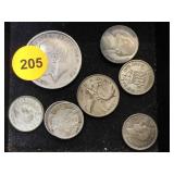 ASSORTMENT OF FOREIGN SILVER COINS ASSORTMENT OF FOREIGN SILVER COINS