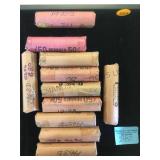 11 ROLLS OF VARIOUS PENNIES 11 ROLLS OF VARIOUS PENNIES