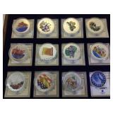 'HISTORY OF AMERICA' REPLICA COLORIZED TOKENS 'HISTORY OF AMERICA' REPLICA COLORIZED TOKENS