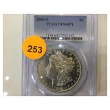 1880-S PCGS MS64PL MORGAN SILVER DOLLAR 1880-S PCGS MS64PL MORGAN SILVER DOLLAR